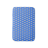 Cute Corgi Dog Pattern on Blue Background Badmat (Voorkant Verticaal)