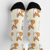 Cute Corgi Dog Pattern Sokken (Top)