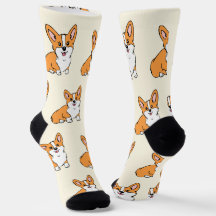 Cute Corgi Dog Pattern Sokken
