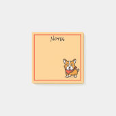Cute Corgi Dog Post-It Notes (Voorkant)