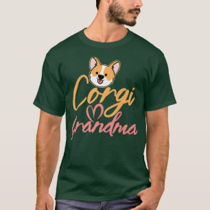 Cute Corgi Dog Tshirt Corgi Grandma Nana Hondenlie