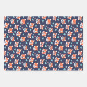 Cute Corgi en Heart Dog Pattern Valentijnsdag Inpakpapier Vel (Voorkant 3)