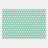 Cute Corgi Floral Wrapping Paper Set of 3 (Voorkant 2)