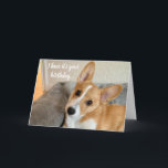 Cute Corgi Foto Funny Dog Lover Birthday Kaart<br><div class="desc">Ik hoor dat het jouw verjaardag is... een grappige Pembroke Welsh Corgi verjaardagskaart met een schattige woordspeling en een schattige hondenfoto. Deze  pop-upfoto- en humor-offerte kan aan de binnenkant worden aangepast.</div>