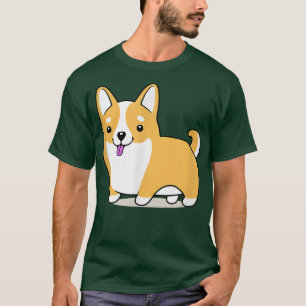 Cute Corgi Funny Corgi Dog Art T-shirt