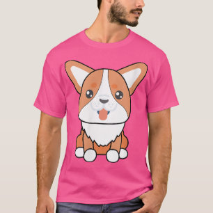 Cute Corgi Funny Corgi Dog Art T-shirt