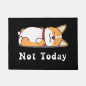 Cute Corgi Gift Funny Dog Lover not Today Lazy Deurmat (Voorkant)