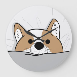 Cute Corgi Grote Klok