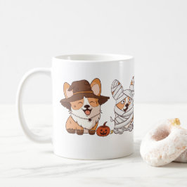 Cute Corgi Halloween Kostuums Whimsical Vakantie M Koffiemok