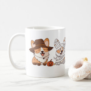 Cute Corgi Halloween Kostuums Whimsical Vakantie M Koffiemok