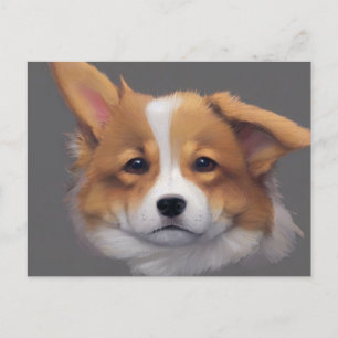 Cute Corgi Holiday Card Feestdagenkaart