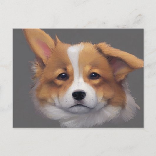 Cute Corgi Holiday Card Feestdagenkaart (Voorkant)