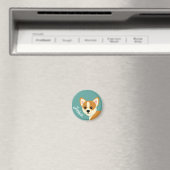 Cute Corgi Hondenliefhebber Personalized Magneet (Insitu (Vaatwasser))
