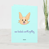 Cute Corgi Kaart (Achterkant)