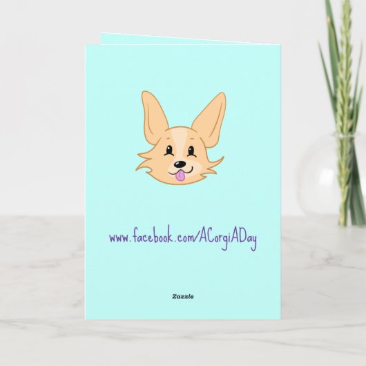 Cute Corgi Kaart (Achterkant)