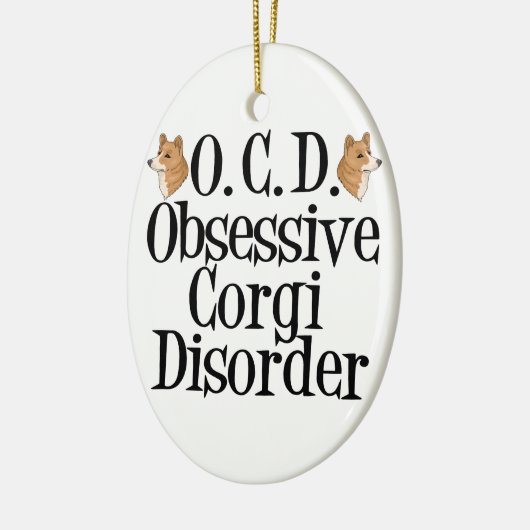 Cute Corgi Keramisch Ornament (Links)