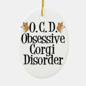 Cute Corgi Keramisch Ornament (Voorkant)