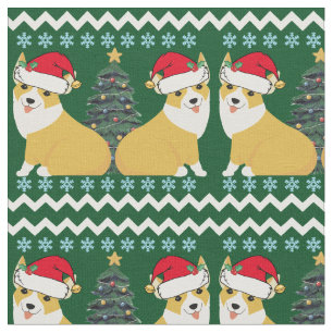 Cute Corgi KerstKerstkerstkerstkerstkerstkerstkers Stof