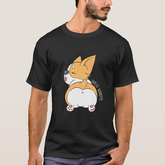Cute Corgi Kont Corgi Hond Tee T-shirt (Voorkant)