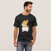 Cute Corgi Kont Corgi Hond Tee T-shirt (Voorkant volledig)