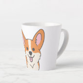 Cute Corgi Latte Mok (Rechterhoek)