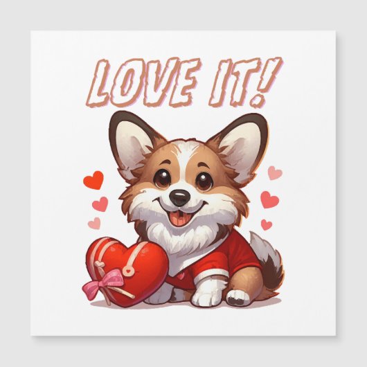 Cute Corgi Love (Voorkant)