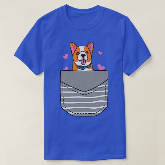Cute Corgi Lover Pocket-756 T-shirt (Design voorkant)