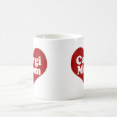 Cute Corgi Ma Red Heart Koffiemok (Center)