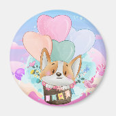 Cute Corgi Magnet (Voorkant)