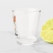 Cute Corgi met Funny Joke Shot Glas (Rechts)