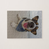 Cute Corgi met Tongue uit Legpuzzel (Horizontaal)
