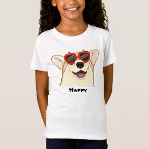 Cute corgi met zonnebril t-shirt
