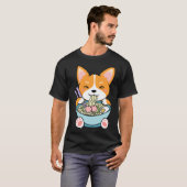 Cute Corgi Noodle T-shirt (Voorkant volledig)