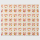cute corgi paper cadeaupapier (Vlak)