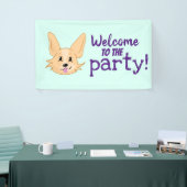 Cute Corgi Party Banner (Beurs)