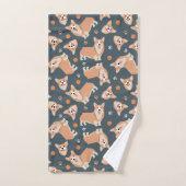 Cute Corgi Pattern Bad Handdoek (Handdoek)