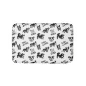 Cute Corgi Pattern Badmat (Voorkant)