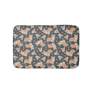 Cute Corgi Pattern Badmat
