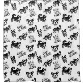 Cute Corgi Pattern Douchegordijn (Voorkant)