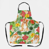 Cute Corgi Pattern glimlachen Schort (Voorkant)