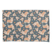 Cute Corgi Pattern Kussensloop (Voorkant)