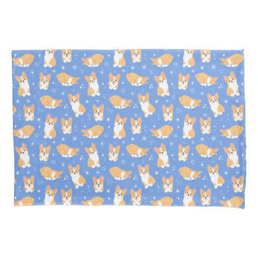 Cute Corgi Pattern Kussensloop (Voorkant)