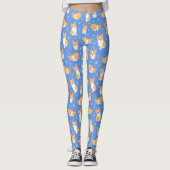 Cute Corgi Pattern Leggings (Voorkant)