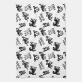 Cute Corgi Pattern Pillow Hoesje Theedoek (Verticaal)