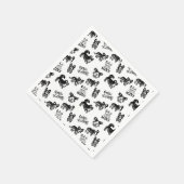Cute Corgi Pattern Servet (Hoek)