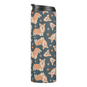 Cute Corgi Pattern Thermosbeker (Geroteerd rechts)