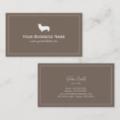 Cute Corgi Pet Sitting Pet Sitter Plain Visitekaartje (Voorkant / Achterkant)