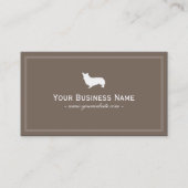 Cute Corgi Pet Sitting Pet Sitter Plain Visitekaartje (Voorkant)