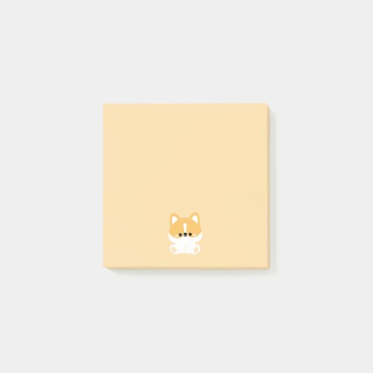 Cute Corgi Post-it® Notes (Voorkant)