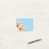 Cute Corgi Post-it® Notes (Op bureau)